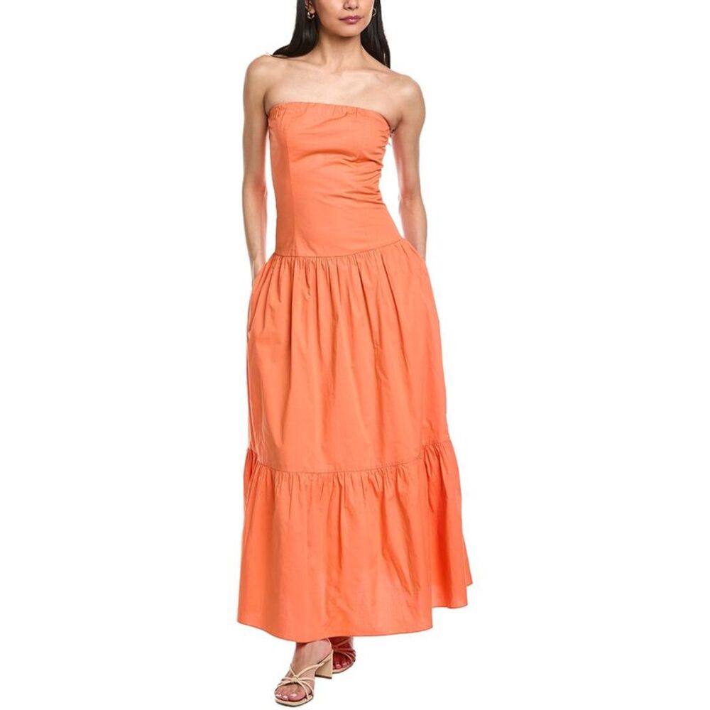 Garrie B Womens  Drop-Waist Maxi Dress